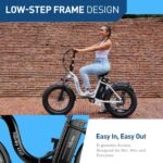 HiBoy - EX6F Foldable Electric Bike w/ 75 mi Max Operating Range & 25 mph Max Speed - 67.7*24.2*50.8 - Black - Image 7