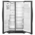 Whirlpool 25 Cu Ft. Wide Side-by-Side Refrigerator Black from Kings Outlet