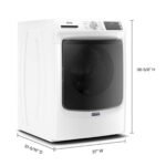 Maytag - 4.5 Cu. Ft. High-Efficiency Stackable Front Load Washer with Steam and Fresh Spin - White - Image 3