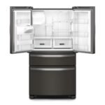 Whirlpool - 24.5 Cu. Ft. French Door Refrigerator with Two-Tier Freezer Storage - Black Stainless Steel - Image 2