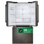 LG Standard-Depth MAX 24.5 Cu. Ft. Smart French Door Refrigerator Dual Ice Black Stainless from Kings Outlet