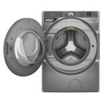 Whirlpool 5.0 Cu. Ft. High Efficiency Smart Front Load Washer FreshFlow Vent System Silver from Kings Outlet