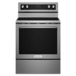 KitchenAid - 6.4 Cu. Ft. Self-Cleaning Freestanding Electric Convection Range - Stainless Steel