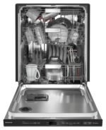 KitchenAid - 24" Top Control Built-In Stainless Steel Tub Dishwasher with 3rd Rack, 360 Max Jets, 44 dBA - Black Stainless Steel - Image 3