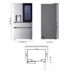 LG Standard-Depth MAX 28.6 Cu. Ft. 4-Door French Door-in-Door Smart Refrigerator InstaView MyColor Stainless from Kings Outlet