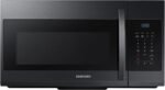 Samsung - 1.7 cu. ft. Over-the-Range Microwave - Matte Black Steel