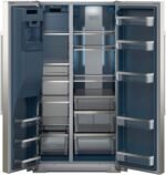 Maytag 28.7 Cu. Ft. Side-by-Side Built-in Refrigerator Arctic Blue Interior Stainless Steel from Kings Outlet