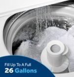 GE 4.0 Cu. Ft. High-Efficiency Top Load Washer Water Level Control White from Kings Outlet