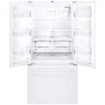 GE - 24.7 Cu. Ft. French Door Refrigerator with Internal Water Dispenser - High Gloss White - Image 4