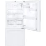 GE - 21.0 Cu. Ft. Bottom-Freezer Refrigerator with LED Internal Lighting - High Gloss White - Image 5