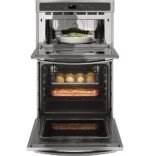 GE Profile - 27" Built-In Double Electric Convection Wall Oven with Built-In Microwave - Stainless Steel - Image 3
