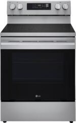 LG - 6.3 Cu. Ft. Freestanding Electric True Convection Smart Range with Air Fry and UltraHeat Element - Stainless Steel - Image 7