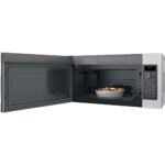 GE Profile 2.1 Cu. Ft. Over-the-Range Microwave Sensor Cooking Steam Cleaning Stainless Steel from Kings Outlet