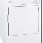 GE - 3.6 Cu. Ft. Stackable Electric Dryer with Portable - White