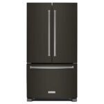KitchenAid - 25 cu. ft. French Door Refrigerator with Interior Water Dispenser - Black Stainless Steel