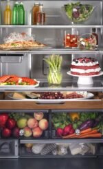 KitchenAid 23.8 Cu. Ft. French Door Counter-Depth Refrigerator Black Stainless Steel from Kings Outlet