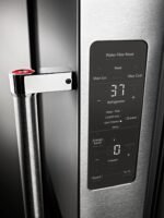 KitchenAid 23.8 Cu. Ft. French Door Counter-Depth Refrigerator Black Stainless Steel from Kings Outlet