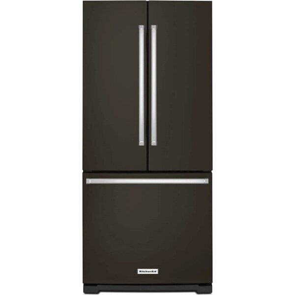 KitchenAid 20 Cu. Ft. French Door Refrigerator Black Stainless Steel from Kings Outlet
