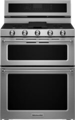 KitchenAid 6.0 Cu. Ft. Self-Cleaning Free-Standing Double Oven Gas Convection Range Stainless Steel from Kings Outlet