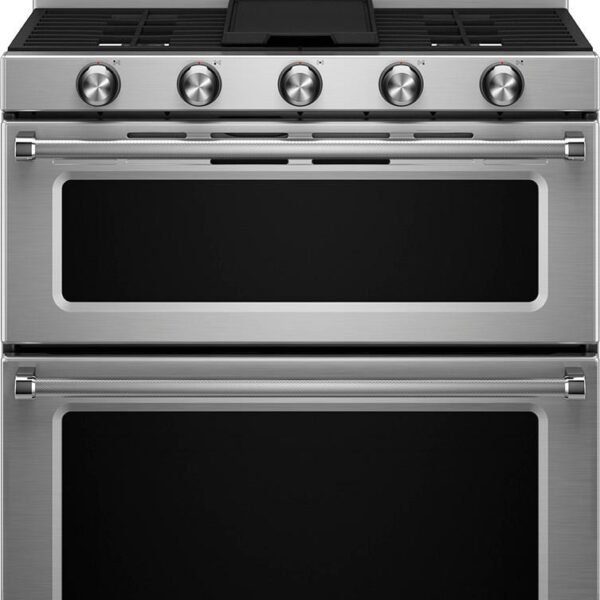 KitchenAid 6.0 Cu. Ft. Self-Cleaning Free-Standing Double Oven Gas Convection Range Stainless Steel from Kings Outlet