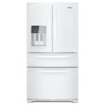 Whirlpool - 24.5 Cu. Ft. French Door Refrigerator with Two-Tier Freezer Storage - White