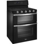 Whirlpool - 6.0 Cu. Ft. Self-Cleaning Freestanding Double Oven Gas Convection Range - Black - Image 2