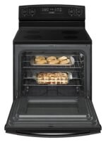 Amana - 4.8 Cu. Ft. Freestanding Electric Range - Black - Image 3