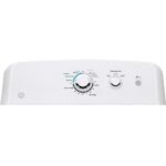 GE - 6.2 Cu. Ft. Electric Dryer with Shallow Depth Flat Back Design - White - Image 7