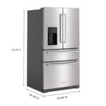 KitchenAid - 26.2 Cu. Ft. Multi-Door French Door Refrigerator with Platinum Interior - Stainless Steel - Image 3