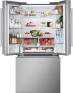 LG Standard Depth MAX 25.1 Cu. Ft. French Door Smart Refrigerator Glide N Serve from Kings Outlet