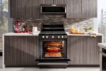 KitchenAid 5.8 Cu. Ft. Self-Cleaning Freestanding Gas True Convection Range Even-Heat Black Stainless Steel from Kings Outlet