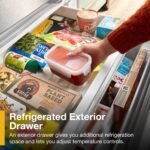 Whirlpool 26 Cu. Ft. Wide 4 Door Refrigerator Prep Store Bins Stainless Steel from Kings Outlet