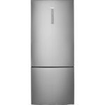 Haier - 15 Cu. Ft. Bottom-Freezer Refrigerator with Quick Cool and Freeze - Stainless Steel