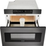 Sharp - 1.2 Cu. Ft. Built-in Microwave Drawer with Sensor Cooking - Black Stainless Steel - Image 4