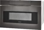Sharp - 1.2 Cu. Ft. Built-in Microwave Drawer with Sensor Cooking - Black Stainless Steel - Image 5