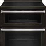 KitchenAid 6.7 Cu. Ft. Self-Cleaning Freestanding Double Oven Electric Convection Range Black Stainless Steel from Kings Outlet
