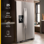 Whirlpool - 25 Cu Ft. Wide Side-by-Side Refrigerator - Black Stainless Steel - Image 4