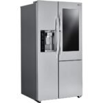 LG - 21.7 Cu. Ft. Door-in-Door Side-by-Side Counter-Depth Smart Refrigerator with Smart Cooling+ - Stainless Steel - Image 2