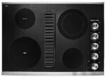 KitchenAid - 30" Built-In Downdraft Electric Cooktop with 4 Burners - Stainless Steel