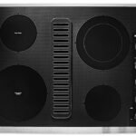 KitchenAid - 30" Built-In Downdraft Electric Cooktop with 4 Burners - Stainless Steel