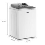Maytag 5.3 Cu. Ft. High Efficiency Smart Top Load Washer Extra Power Button White from Kings Outlet