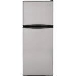 Haier - 9.8 Cu. Ft. Top-Freezer Refrigerator with Adjustable Spill Proof Glass Shelves - Stainless Steel