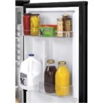 Haier 9.8 Cu. Ft. Top-Freezer Refrigerator Adjustable Spill Proof Glass Shelves Stainless Steel from Kings Outlet