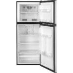 Haier 9.8 Cu. Ft. Top-Freezer Refrigerator Adjustable Spill Proof Glass Shelves Stainless Steel from Kings Outlet