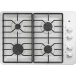 GE 30" Built-In Gas Cooktop White from Kings Outlet