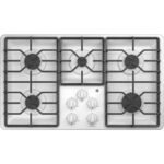 GE - 36" Gas Cooktop - White