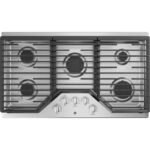 GE 36" Built-In Gas Cooktop Stainless Steel from Kings Outlet