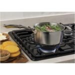 GE - 30" Gas Cooktop - Black - Image 5