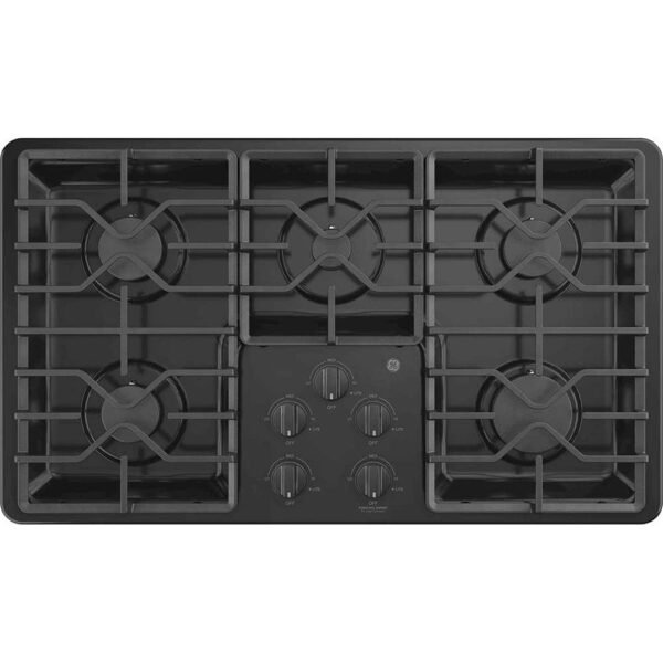 GE 36" Built-In Gas Cooktop Black from Kings Outlet