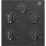 GE - 36" Built-In Gas Cooktop - Black - Image 3